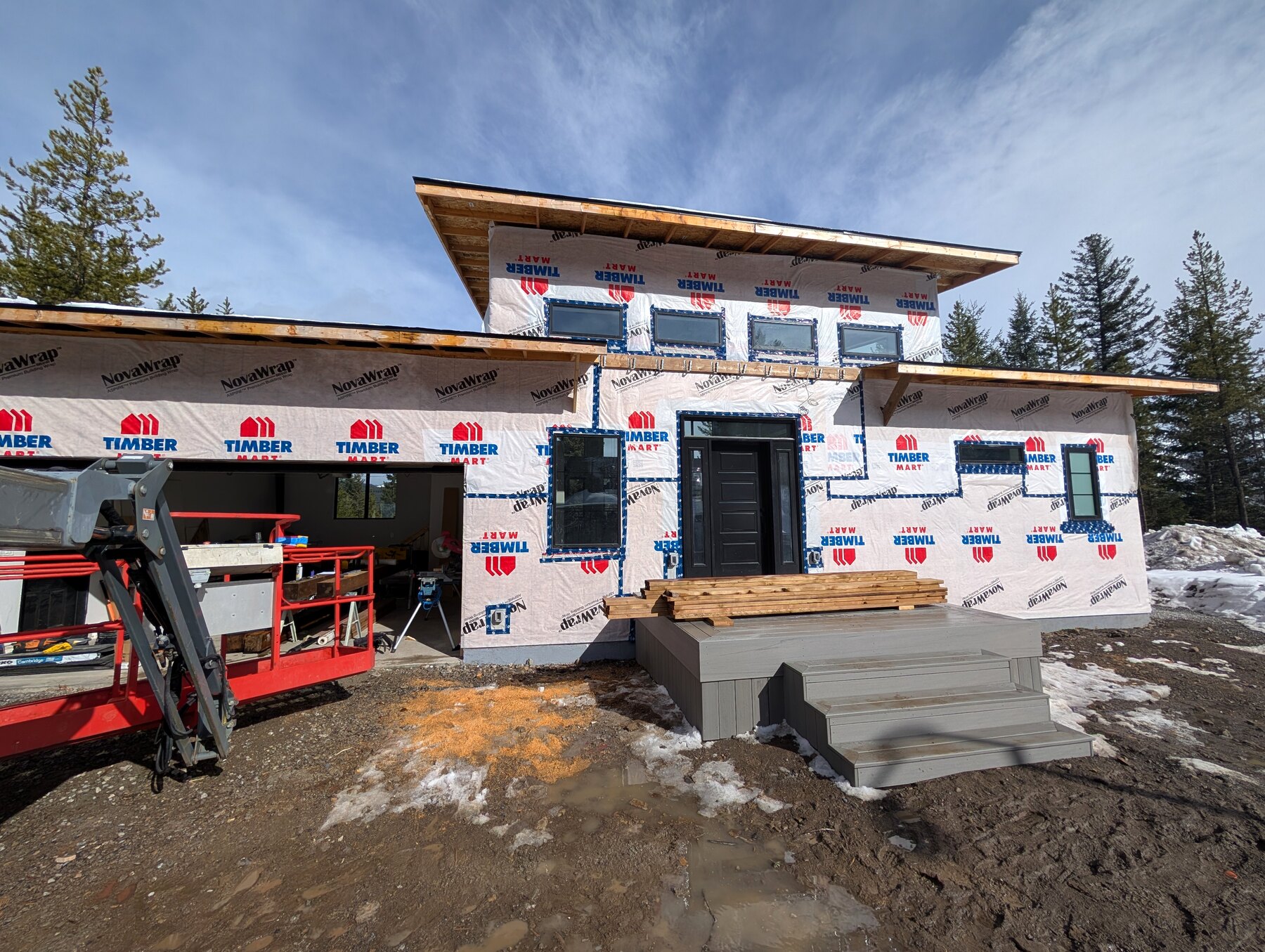 Roofing renovation in the Elk Valley — exterior construction and roofline work